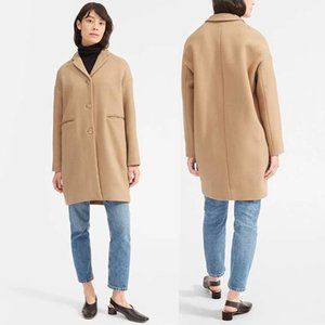 Everlane The Cocoon Oversized Wool Blend Coat Women's Camel Brown Size: 10